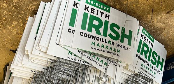 Keith Irish Ward 1 Markham Campaign